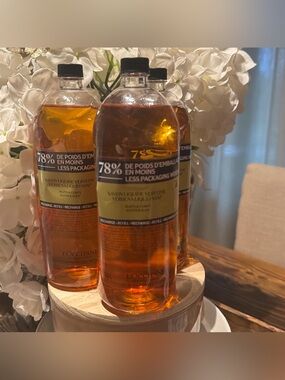 L'OCCITANE Verbena Liquid Soap lot of 3 ea 16.9 fl oz 78% less packaging